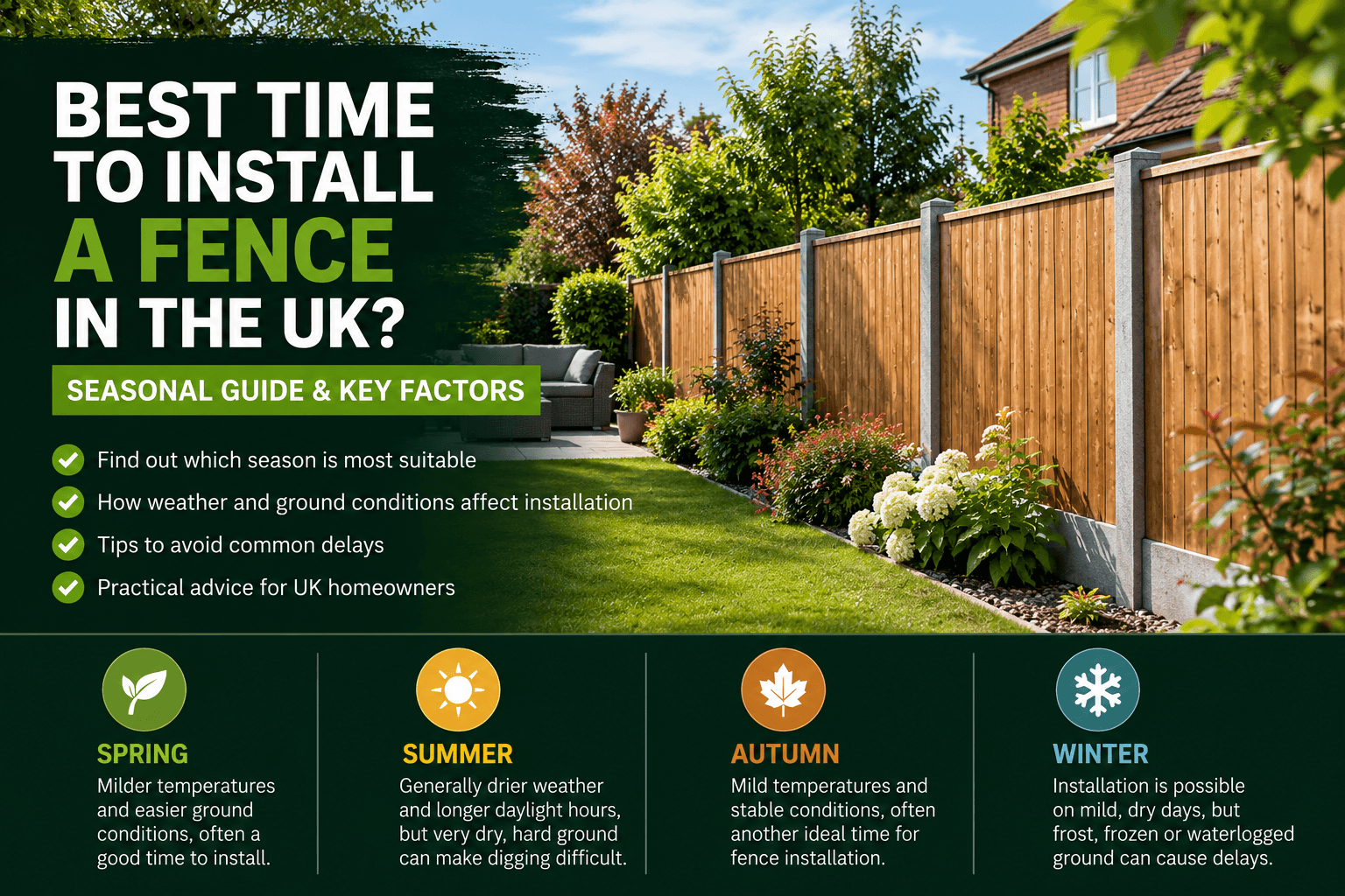 Best Time to Install a Fence best time to install a fence